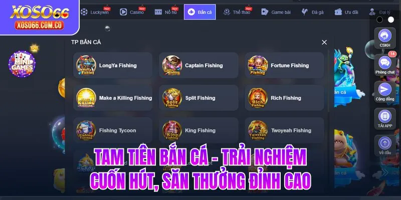 Tam Tiên Bắn Cá - Trải Nghiệm Cuốn Hút, Săn Thưởng Đỉnh Cao